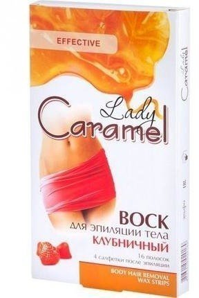 Воск для депиляции тела Клубничный Lady Caramel, 100 мл фото 1 &mdash; TD-EX.RU