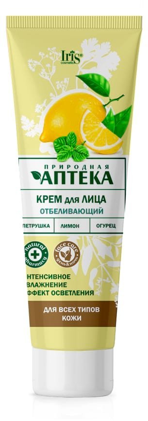 Крем для лица Отбеливающий "Природная аптека" туба Iris, 100 мл фото 1 &mdash; TD-EX.RU