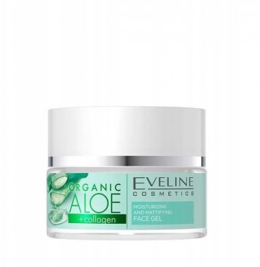 Увлажняюще-матирующий гель для лица ORGANIC ALOE + COLLAGEN Eveline, 50мл &mdash; TD-EX.RU