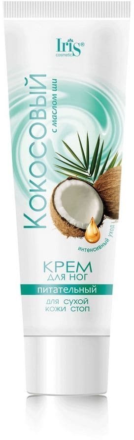 Крем для ног Кокосовый с маслом ши, 100 мл Iris, туба фото 1 &mdash; TD-EX.RU