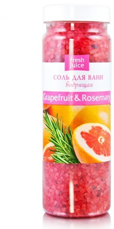 Соль для ванн Grapefruit&Rosemary Fresh Juice, 700 г фото 1 &mdash; TD-EX.RU