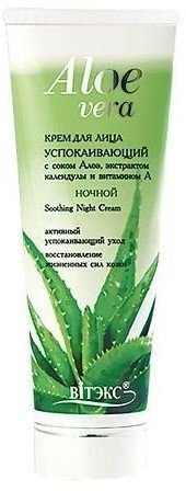 Крем для лица Успокаивающий с соком Алоэ, экстрактом календулы и витамином А, Aloe Vera БЕЛИТА, 75 мл фото 1 &mdash; TD-EX.RU