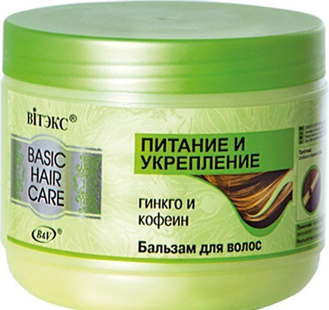 Бальзам для волос "Питание и укрепление" Basic Hair Care Витэкс, 500 мл фото 1 &mdash; TD-EX.RU