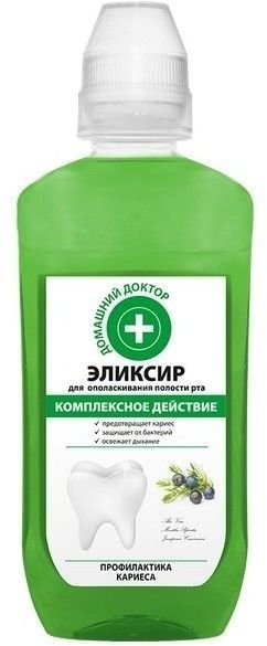 Эликсир для ополаскивания полости рта Комплексное действие Домашний Доктор, 300 мл фото 1 &mdash; TD-EX.RU