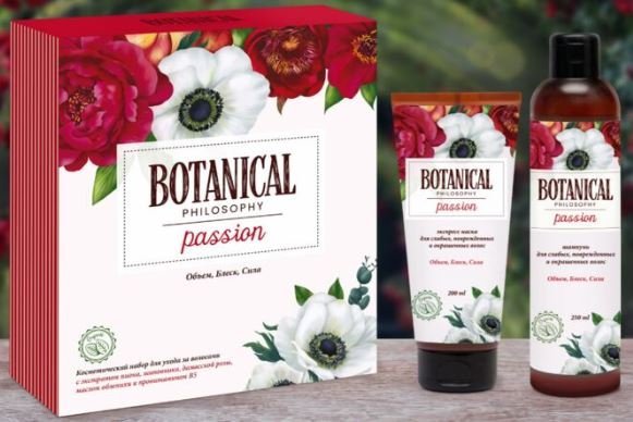 Подарочный набор Passion (шампунь 250 мл + экспресс-маска 200 мл) Botanical Philosophy Лучшие традиции фото 1 &mdash; TD-EX.RU