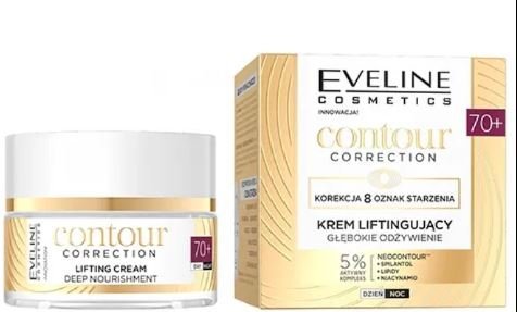 Подтягивающий крем глубокое питание 70+ день/ночь CONTOUR CORRECTION Eveline, 50 мл  фото 1 &mdash; TD-EX.RU