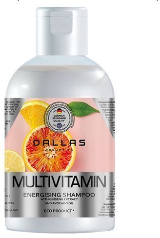 Мультивитаминный энергетический шампунь Multivitamin с экстрактом женьшеня и маслом авокадо Dallas, 500 мл фото 1 &mdash; TD-EX.RU