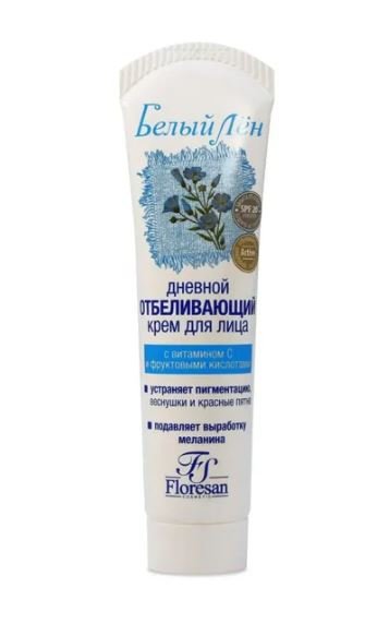 Дневной отбеливающий крем для лица "Белый лен" Floresan, 100 мл фото 1 &mdash; TD-EX.RU