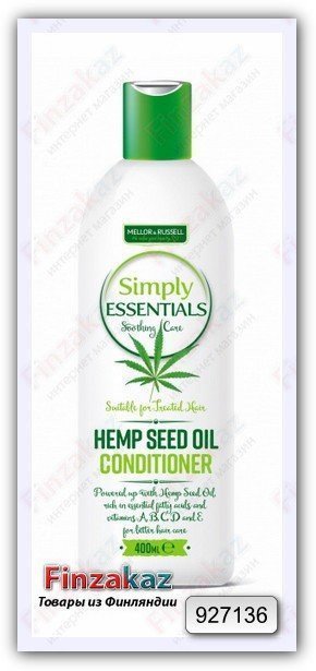 Бальзам для волос Simply Essentials Hemp seed oil с омолаживающей формулой Mellor&Russell, 400 мл фото 1 &mdash; TD-EX.RU