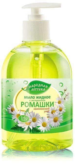 Мыло жидкое "Народная аптека" с экстрактом ромашки Iris, 500 мл фото 1 &mdash; TD-EX.RU