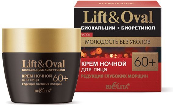 Крем ночной для лица «Редукция глубоких морщин» Lift&Oval 60+ Белита, 50 мл  фото 1 &mdash; TD-EX.RU