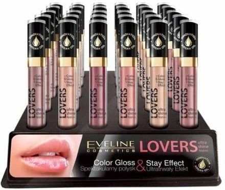 Блеск для губ Lovers Ultra Shine (набор 24 шт + 6 тестеров) Eveline, 24x7,5 мл фото 1 &mdash; TD-EX.RU