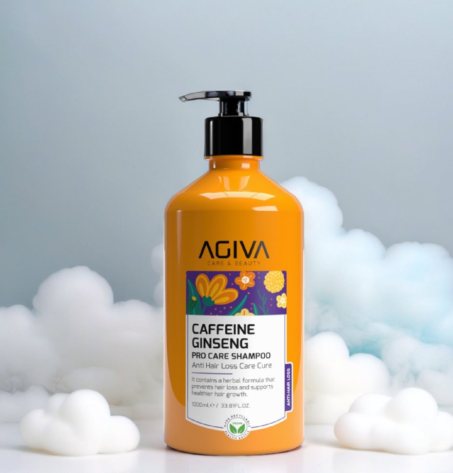 Шампунь для волос CAFFEINE GINSENG PRO CARE AGİVA, 1000 мл. фото 1 &mdash; TD-EX.RU