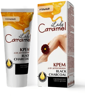 Крем для депиляции Black charcoal Lady Caramel, 200 мл фото 1 &mdash; TD-EX.RU