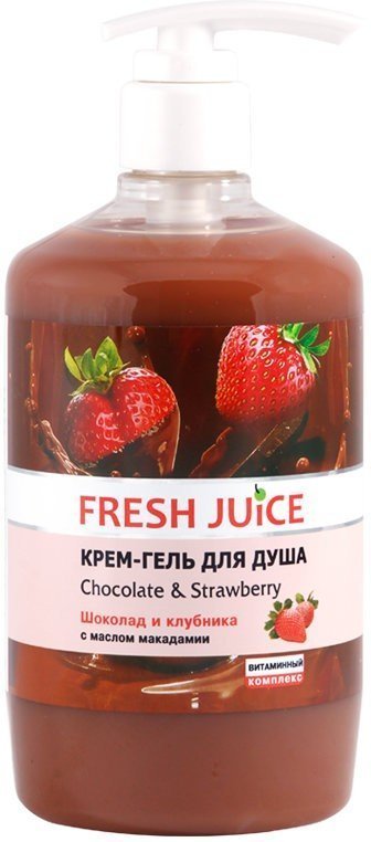 Крем-гель для душа "Chocolate & Strawberry" Fresh Juice, 750 мл фото 1 &mdash; TD-EX.RU