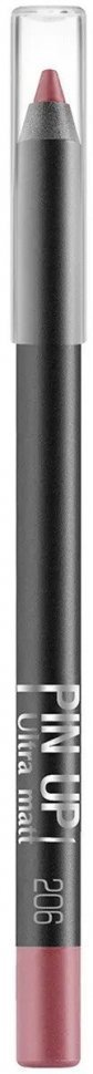 Карандаш для губ PIN-UP ultra matt ультра матовый водостойкий тон 206 Fusion Luxvisage фото 1 &mdash; TD-EX.RU