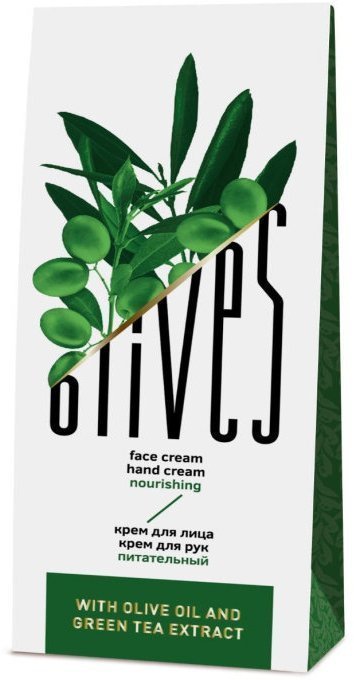 Подарочный набор OLIVES для женщин - крем для рук 40 мл + питательный крем для лица 50 мл фото 1 &mdash; TD-EX.RU