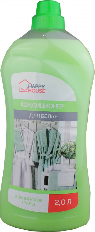 Кондиционер для белья Happy House "Альпийские травы" Romax, 2л фото 1 &mdash; TD-EX.RU