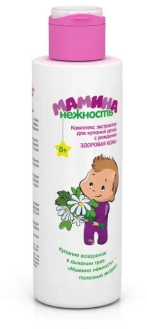 Комплекс экстрактов для купания детей с рождения "здоровая кожа" Мамина нежность РеалКосметик, 150 мл  фото 1 &mdash; TD-EX.RU