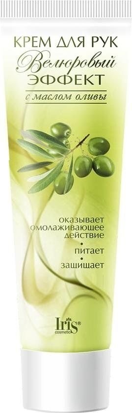 Крем для рук и ногтей "Велюровый эффект" с оливой Iris, 100 мл фото 1 &mdash; TD-EX.RU