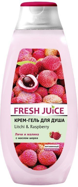 Крем-гель для душа "Litchi & Raspberry" Fresh Juice, 400 мл фото 1 &mdash; TD-EX.RU