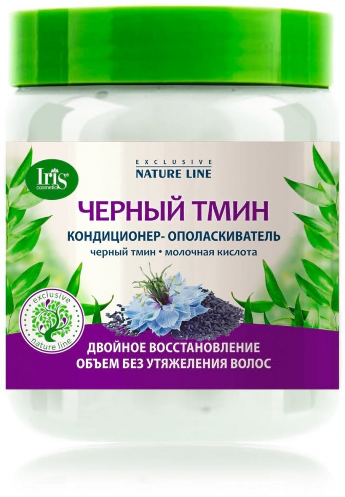 Кондиционер-ополаскиватель для волос "Черный тмин" EXCLUSIVE NATURE LINE Iris, 500 мл  фото 1 &mdash; TD-EX.RU