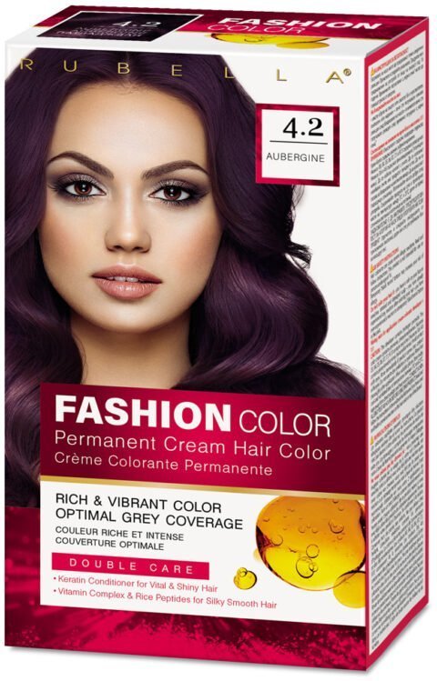 Стойкая крем-краска для волос Rubella Fashion Color 4.2 Баклажан, 50 мл фото 1 &mdash; TD-EX.RU