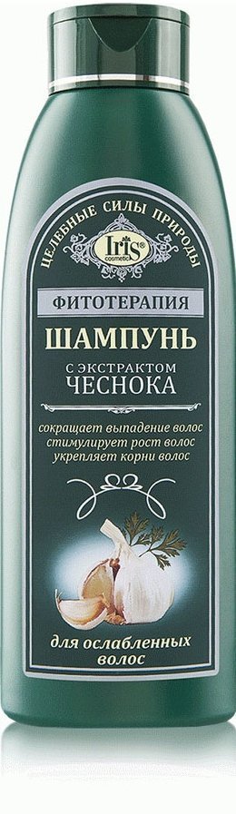 Шампунь с экстрактом чеснока для ослабленных волос - Фитотерапия Iris, 500 мл &mdash; TD-EX.RU