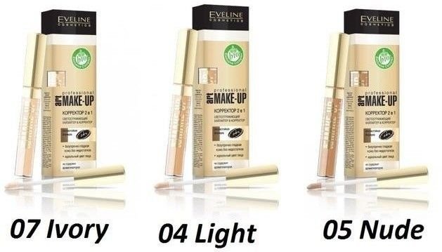 Набор корректоров 2 в 1 Art Scenic Professional Make-up (16 шт + 4 тестера) Eveline, 20x7 мл фото 1 &mdash; TD-EX.RU