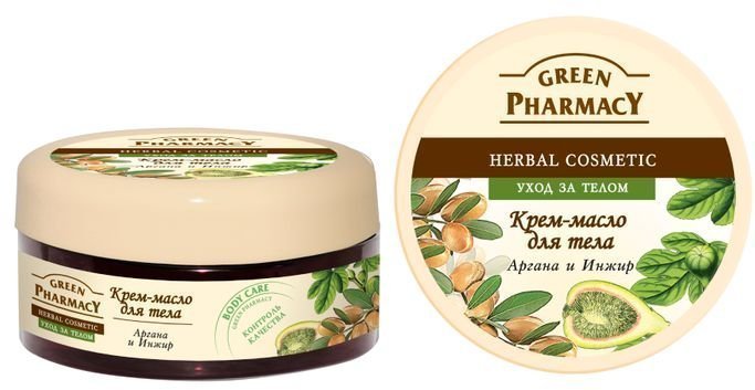 Green Pharmacy. Крем-масло для тела. Аргана и инжир, 200 мл фото 1 &mdash; TD-EX.RU