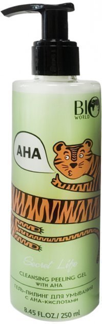 BIO WORLD SECRET LIFE Гель-пилинг для умывания с AHA-кислотами, 250 мл фото 1 &mdash; TD-EX.RU