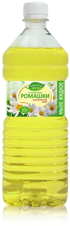 Мыло жидкое "Народная аптека" с экстрактом ромашки Iris, 1000 мл фото 1 &mdash; TD-EX.RU