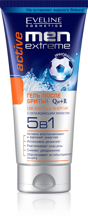 Бальзам после бритья Men Extreme 5в1 Q10+R Active Eveline, 200 мл фото 1 &mdash; TD-EX.RU