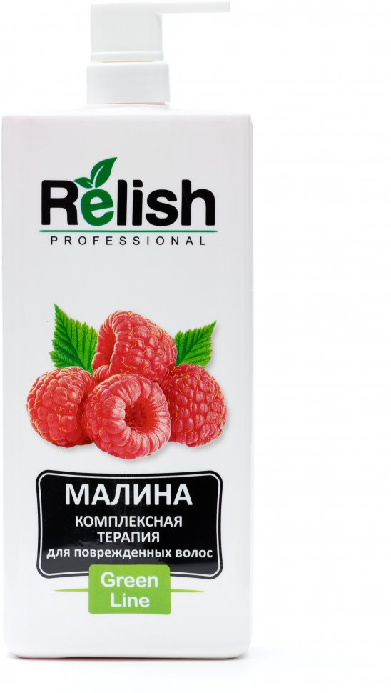 Шампунь "Комплексная терапия" МАЛИНА GREEN LINE RELISH PROFESSIONAL, 1100 мл.   фото 1 &mdash; TD-EX.RU