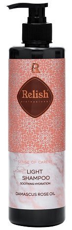 Шампунь Mega-ОБЪЕМ для нормальных и склонных к жирности волос LIGHT DAMASCUS ROSE OIL RELISH, 450 мл  фото 1 &mdash; TD-EX.RU