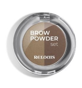 Тени для бровей BROW POWDER SET тон 01 taupe RELOUIS  фото 1 &mdash; TD-EX.RU