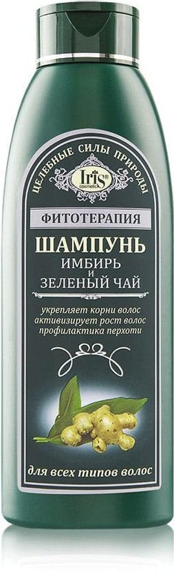 Шампунь "Имбирь и Зелёный чай" для всех типов волос Iris, 500 мл фото 1 &mdash; TD-EX.RU