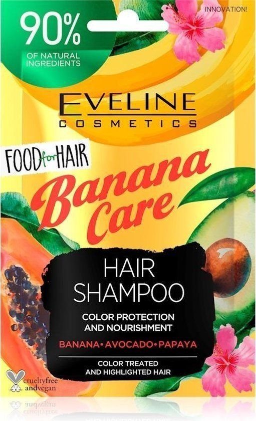 Шампунь для окрашенных и повреждённых волос Banana Care Eveline, 20 мл фото 1 &mdash; TD-EX.RU