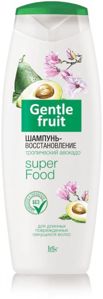 Шампунь-восстановление Тропический авокадо GENTLE FRUIT Iris, 400 мл  фото 1 &mdash; TD-EX.RU