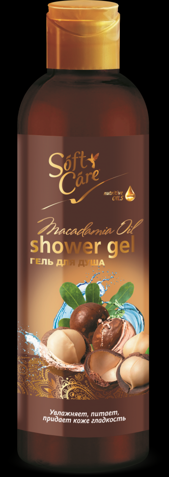 Крем-гель для душа с маслом макадамии «Soft Care» Romax, 500 г   фото 1 &mdash; TD-EX.RU
