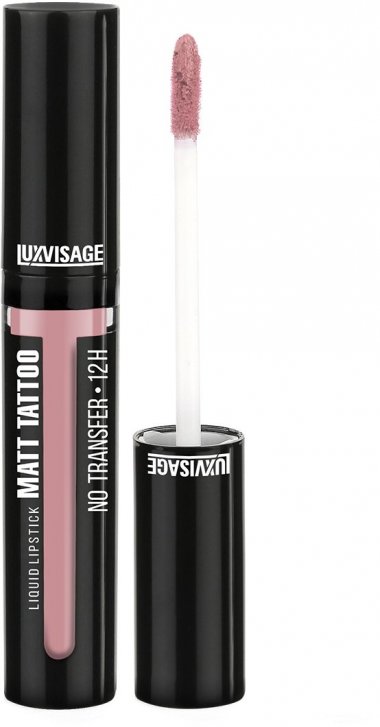Жидкая матовая губная помада MATT TATTOO No transfer 12H тон 123 DUSTY ROSE Luxvisage  &mdash; TD-EX.RU