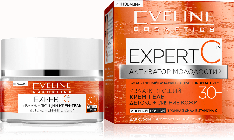 Крем-гель для лица Expert С для сухой и чувствительной кожи 30+ Eveline, 50 мл фото 1 &mdash; TD-EX.RU