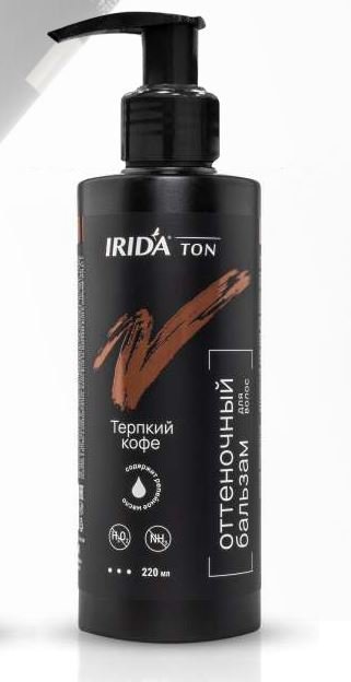 Бальзам оттеночный для волос IRIDA TON "Терпкий кофе" с дозатором, 220 мл  фото 1 &mdash; TD-EX.RU