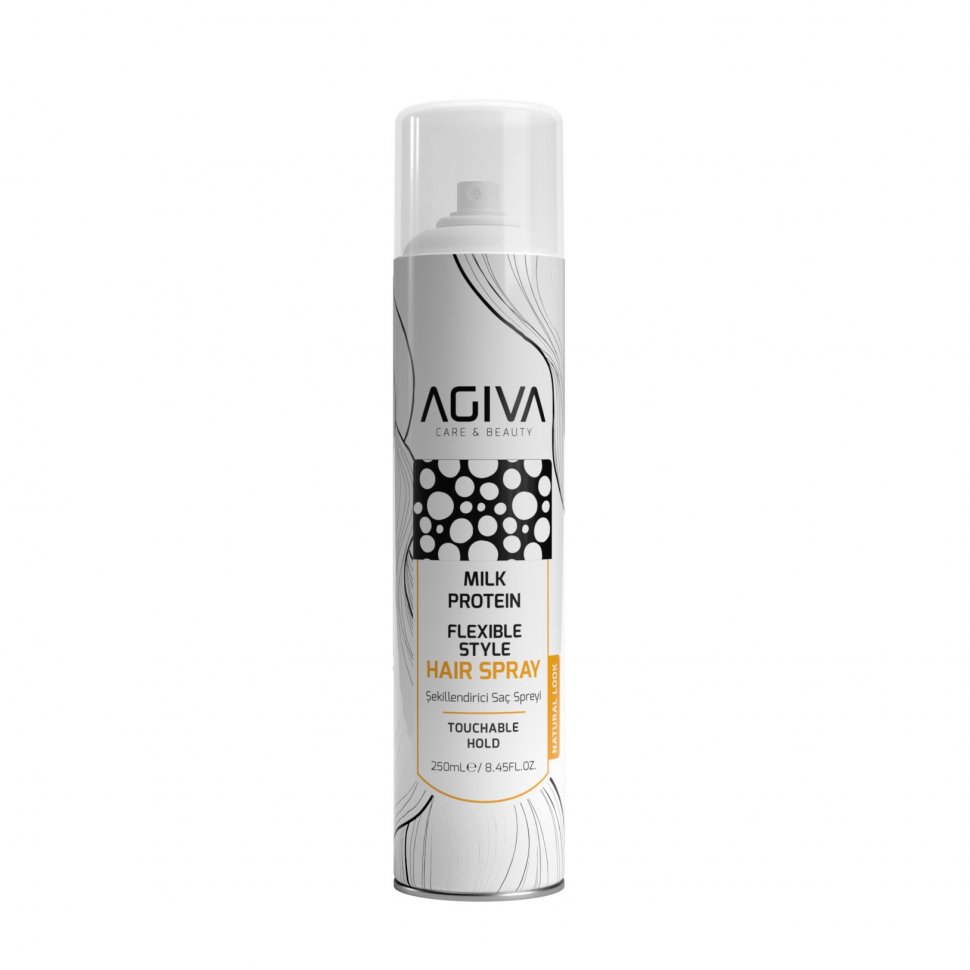 Лак для укладки волос MILK PROTEIN AMINO COMPLEX PRO CARE AGİVA, 250 мл   фото 1 &mdash; TD-EX.RU