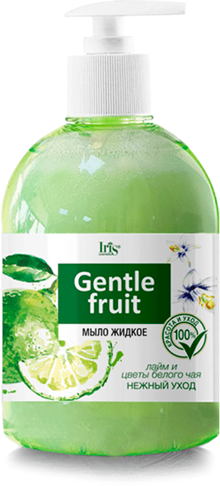 Мыло жидкое GENTLE FRUIT Лайм и цветы белого чая Iris, 500 мл фото 1 &mdash; TD-EX.RU
