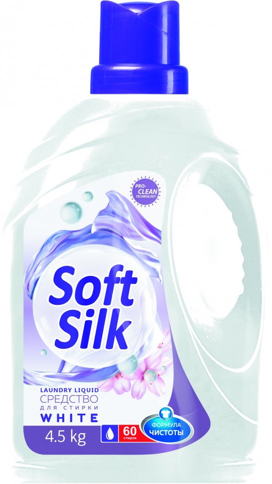 Средство для стирки жидкое "Soft Silk" White для белого белья Romax, 4.5 кг фото 1 &mdash; TD-EX.RU