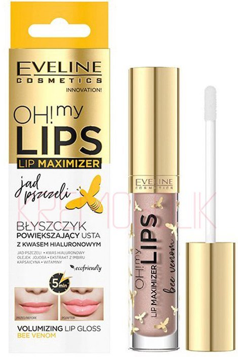 Блеск для увеличения объема губ Пчелиный яд Oh! My Lips Eveline, 4,5 мл  фото 1 &mdash; TD-EX.RU