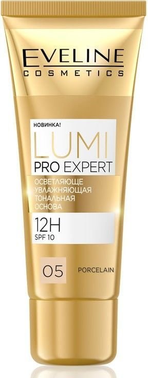 Осветляюще-увлажняющая тональная основа Lumi Pro Expert 12H SPF10 №05 Porcelain Eveline, 30 мл фото 1 &mdash; TD-EX.RU