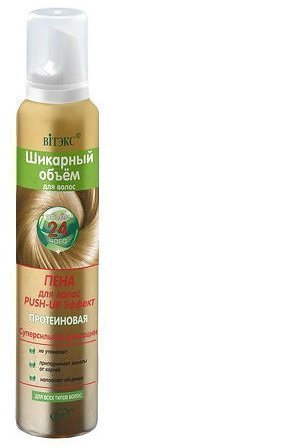 Пена для укладки волос Push-Up cверхcильной фиксации Витэкс, 200 мл фото 1 &mdash; TD-EX.RU