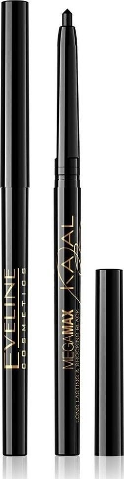 Автоматический карандаш для бровей Kajal Mega Max Black Eveline фото 1 &mdash; TD-EX.RU